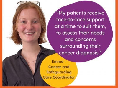 Emma - Cancer and Safeguarding Care Coordinator for Self Help UK