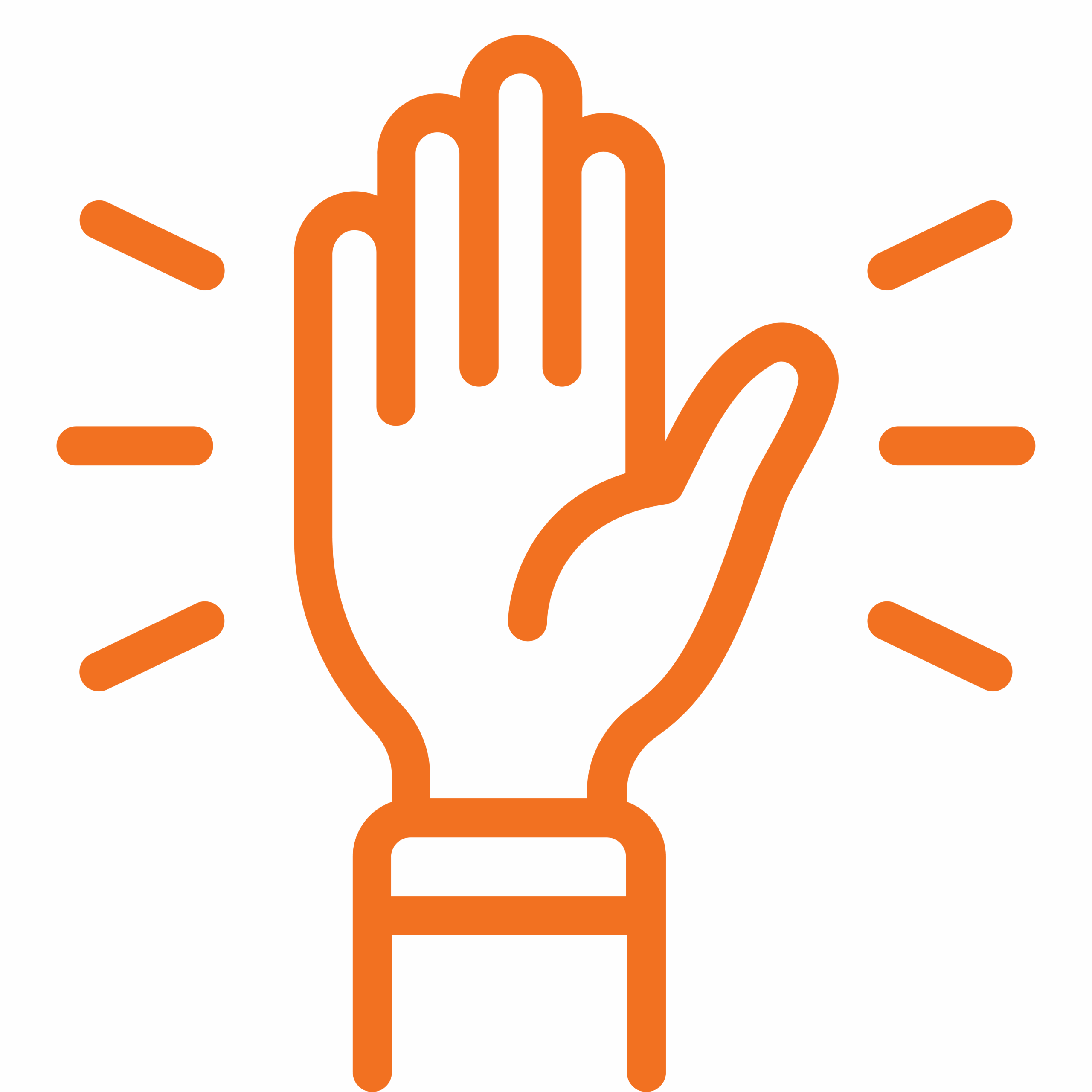 Hand raised to illustrate volunteering